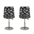 Black And White Coconut Tree Print Bar Stool Covers