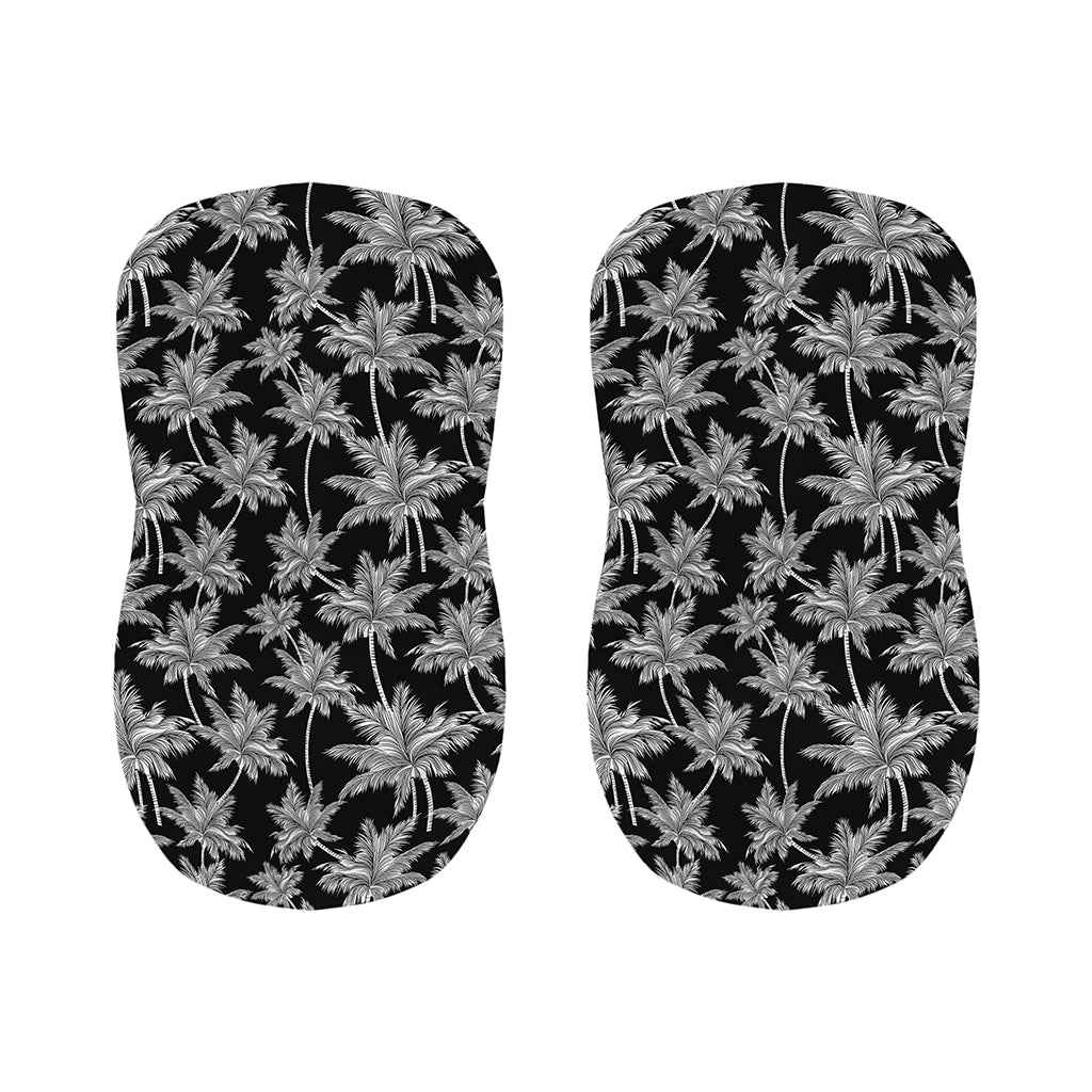 Black And White Coconut Tree Print Bar Stool Covers