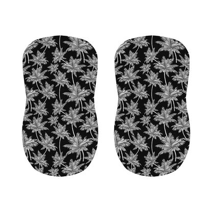 Black And White Coconut Tree Print Bar Stool Covers
