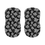 Black And White Coconut Tree Print Bar Stool Covers