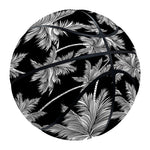 Black And White Coconut Tree Print Basketball