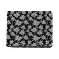 Black And White Coconut Tree Print Bifold Wallet