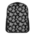 Black And White Coconut Tree Print Casual Backpack