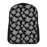 Black And White Coconut Tree Print Casual Backpack