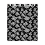 Black And White Coconut Tree Print Curtain
