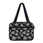 Black And White Coconut Tree Print Double Strap Bible Bag