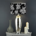 Black And White Coconut Tree Print Drum Lamp Shade