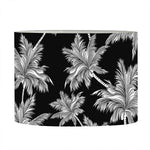 Black And White Coconut Tree Print Drum Lamp Shade
