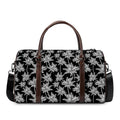 Black And White Coconut Tree Print Duffel Bag