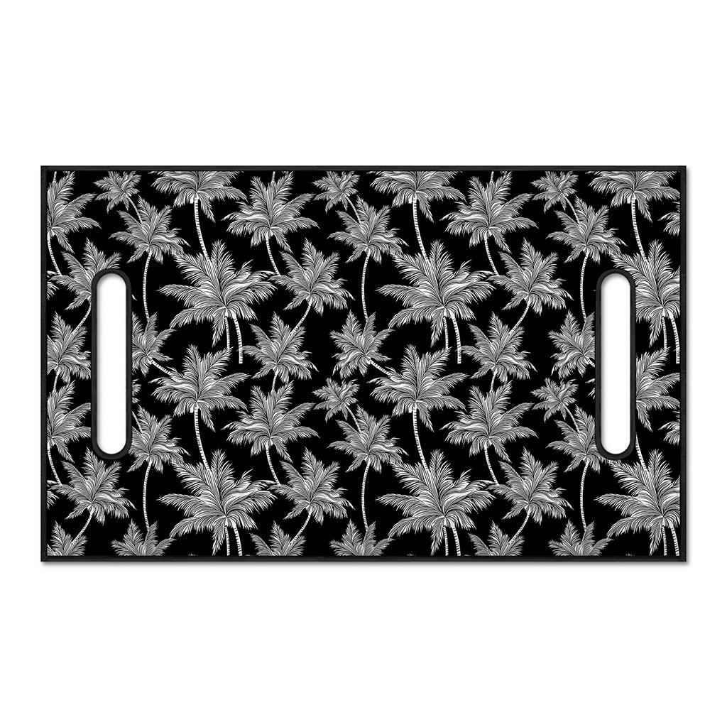 Black And White Coconut Tree Print Golf Cart Seat Cover