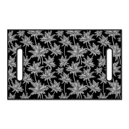 Black And White Coconut Tree Print Golf Cart Seat Cover