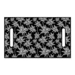 Black And White Coconut Tree Print Golf Cart Seat Cover