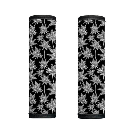 Black And White Coconut Tree Print Handle Covers