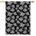 Black And White Coconut Tree Print House Flag