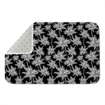 Black And White Coconut Tree Print Indoor Door Mat