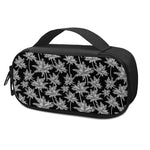 Black And White Coconut Tree Print Insulin Cooler Travel Case