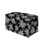 Black And White Coconut Tree Print Leather Tissue Box Cover
