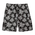 Black And White Coconut Tree Print Men's Swim Trunks