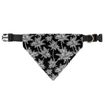Black And White Coconut Tree Print Over The Collar Dog Bandana