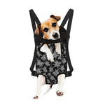 Black And White Coconut Tree Print Pet Carrier Backpack