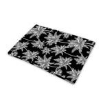 Black And White Coconut Tree Print Pet Cooling Mat Cover