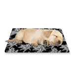 Black And White Coconut Tree Print Pet Cooling Mat Cover