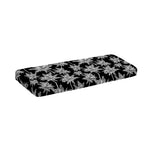 Black And White Coconut Tree Print Piano Keyboard Cover