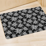 Black And White Coconut Tree Print Polyester Doormat