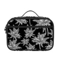 Black And White Coconut Tree Print Portable Lunch Bag