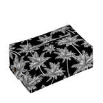Black And White Coconut Tree Print Rectangle Tissue Box Cover