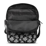 Black And White Coconut Tree Print Rectangular Crossbody Bag