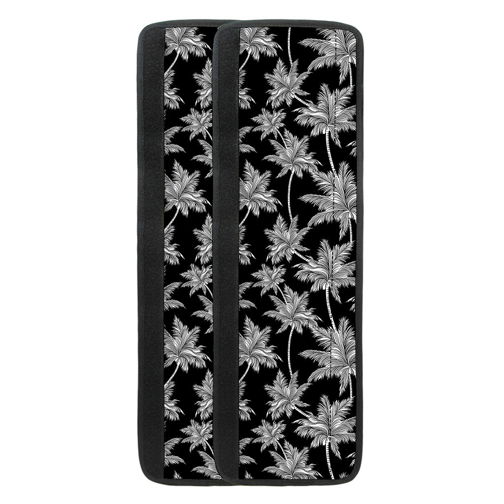 Black And White Coconut Tree Print Refrigerator Handle Covers
