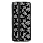 Black And White Coconut Tree Print Refrigerator Handle Covers