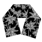 Black And White Coconut Tree Print Scarf
