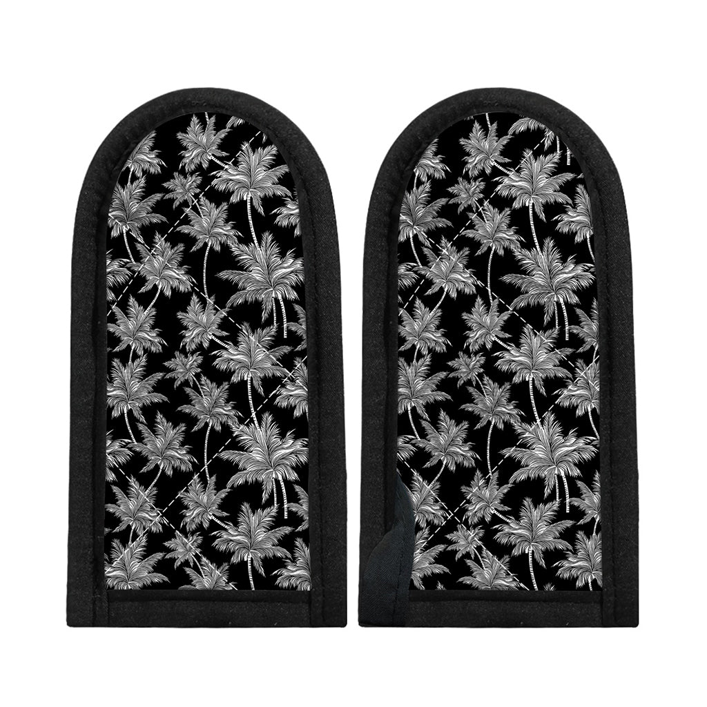 Black And White Coconut Tree Print Skillet Handle Cover