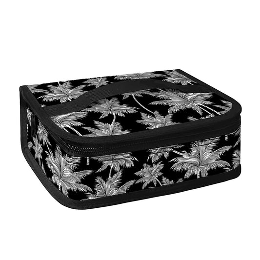 Black And White Coconut Tree Print Small Lunch Bag