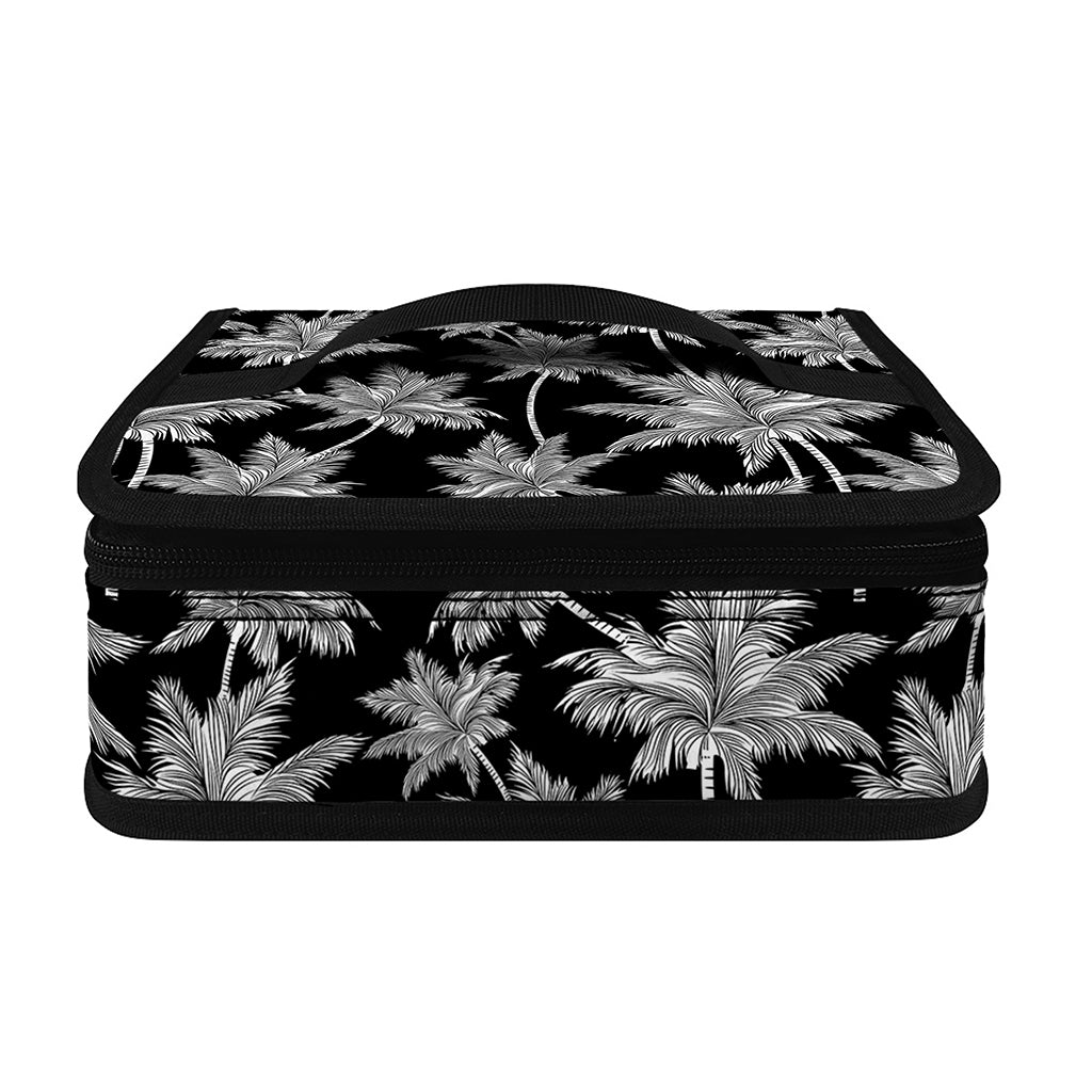 Black And White Coconut Tree Print Small Lunch Bag