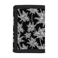 Black And White Coconut Tree Print Trifold Wallet