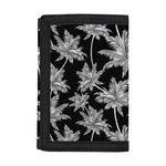 Black And White Coconut Tree Print Trifold Wallet