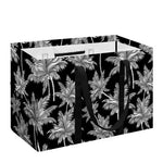 Black And White Coconut Tree Print Utility Tote Bag