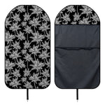 Black And White Coconut Tree Print Waterproof Car Seat Cover