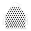 Black And White Coffin Pattern Print Adjustable Apron