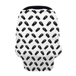 Black And White Coffin Pattern Print Baby Seat Cover