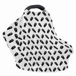 Black And White Coffin Pattern Print Baby Seat Cover
