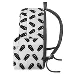 Black And White Coffin Pattern Print Backpack