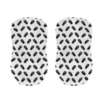Black And White Coffin Pattern Print Bar Stool Covers