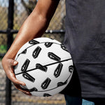 Black And White Coffin Pattern Print Basketball