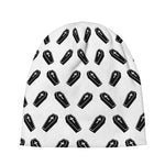 Black And White Coffin Pattern Print Beanie