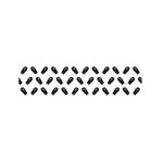 Black And White Coffin Pattern Print Bed Runner