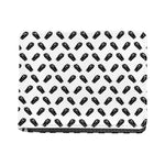 Black And White Coffin Pattern Print Bifold Wallet